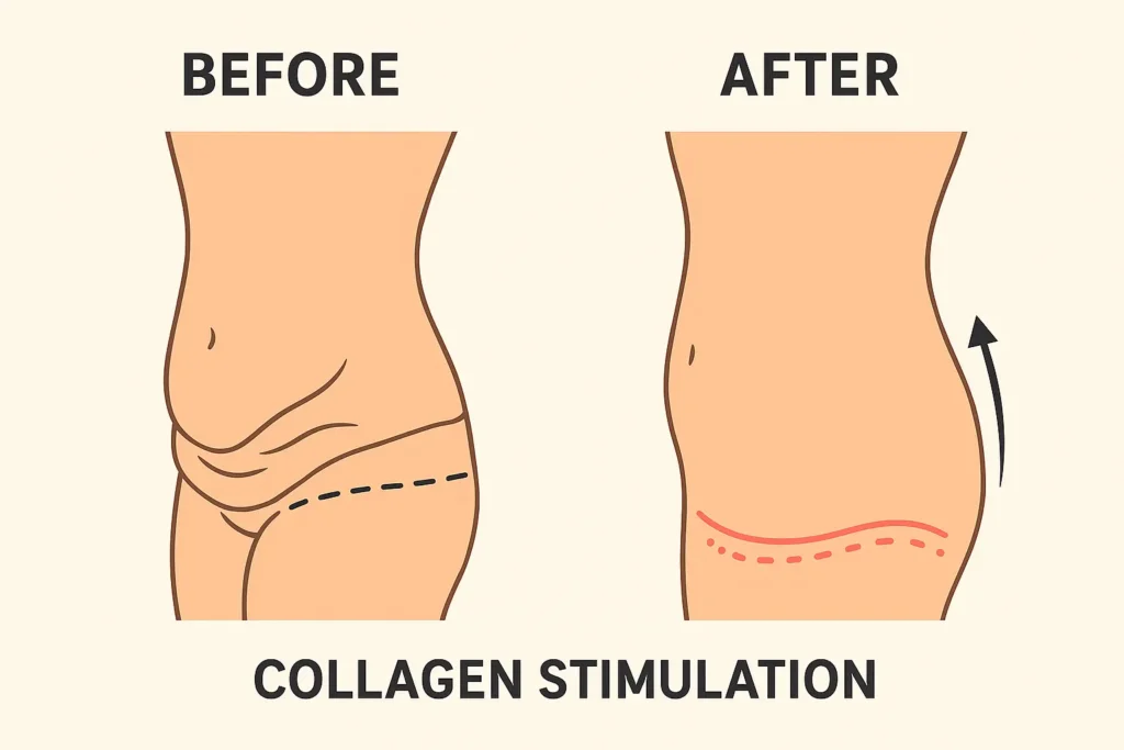 Before and after results for sagging skin after weight loss injections Irthlingborough