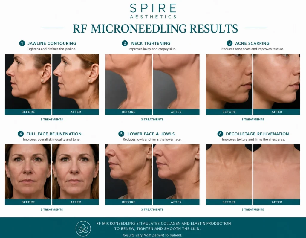 RF Microneedling Skin tightening Irthlingborough results