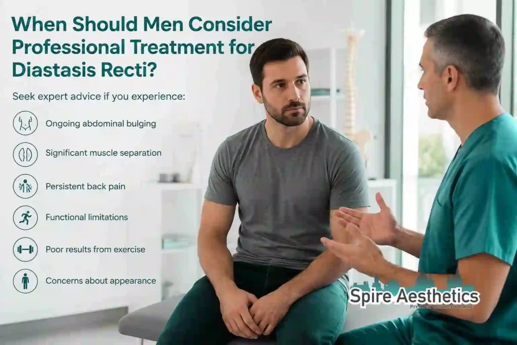 When Should Men Consider Professional Treatment for Diastasis Recti Irthlingborough?